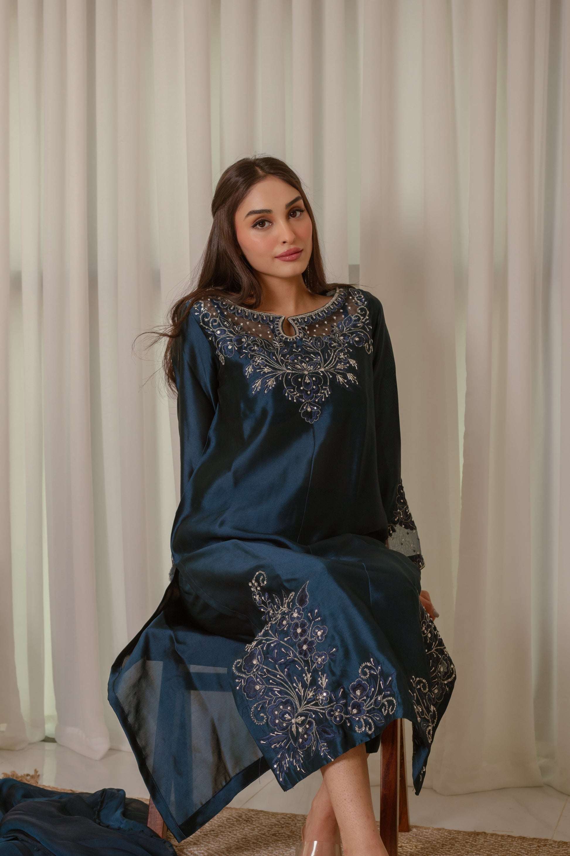 Teal Blue Neha Faisal Atelier Teal Blue Neha Faisal Atelier